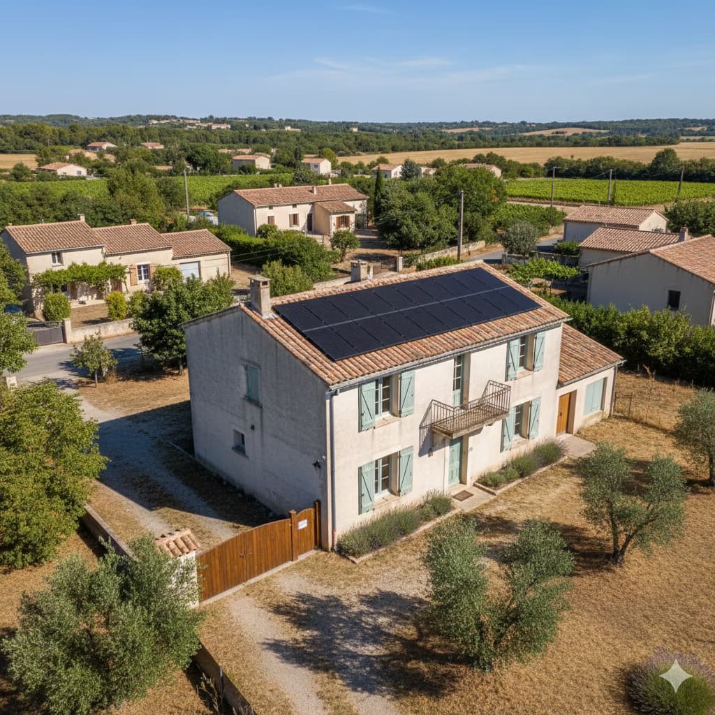 Panneaux solaires installés par OB Energies dans les Alpes-de-Haute-Provence